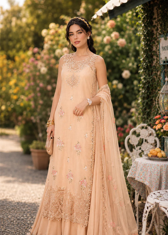 Noor By Saadia Asad | Noor Eid Luxury  Printskhaas '26 - Blush Peach