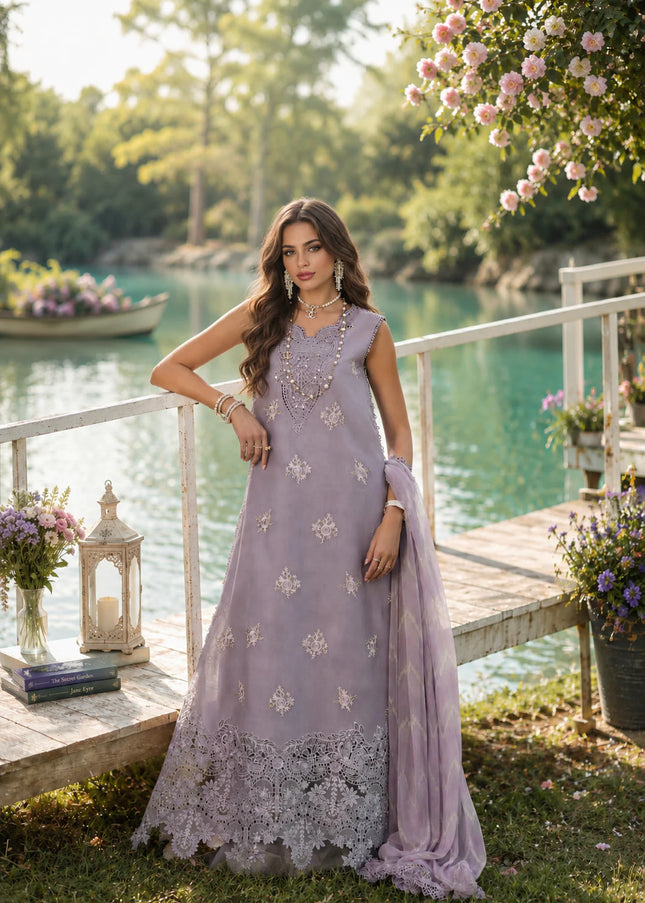 Noor By Saadia Asad | Noor Eid Luxury  Printskhaas '26 - Lavender Lights