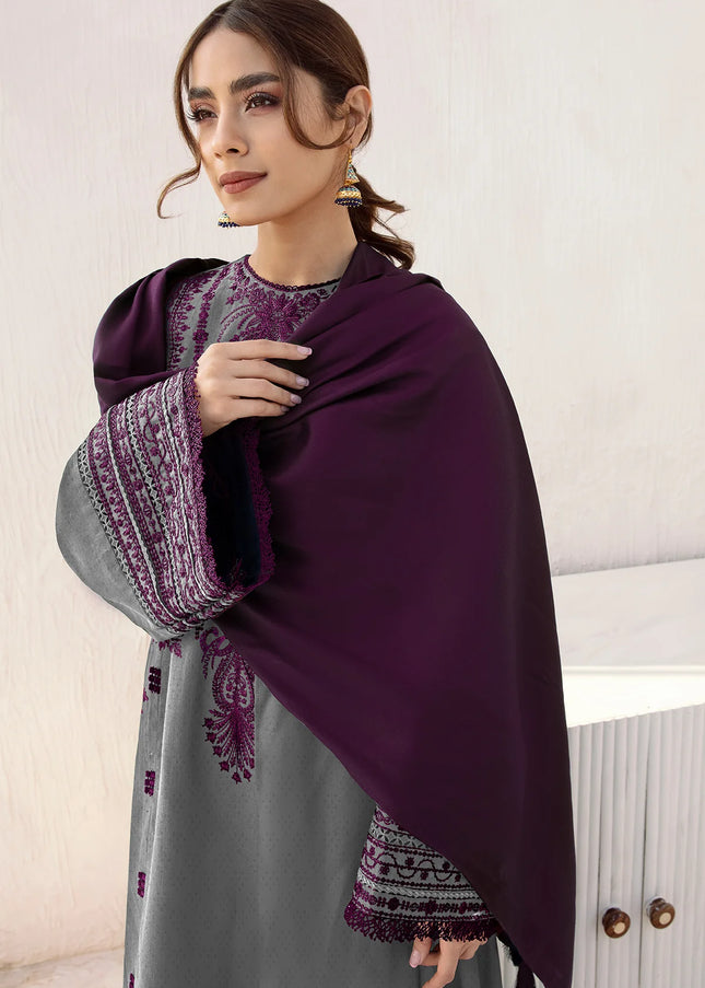 Jazmin | Embroidered Jacquard Khaddar UW-0245