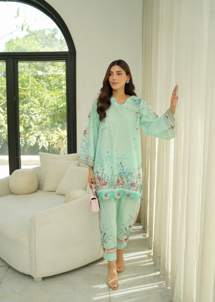 Naarj | Co-ord - Aqua Fantasy