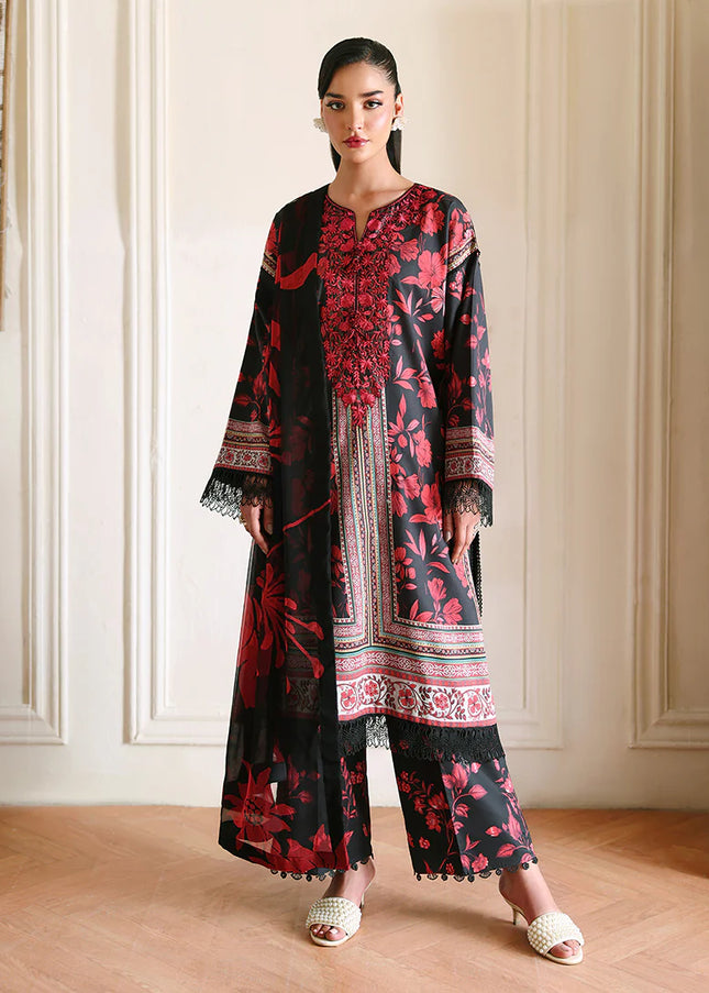 Roheenaz | Eclat Garden Printed Lawn - Iris Garden