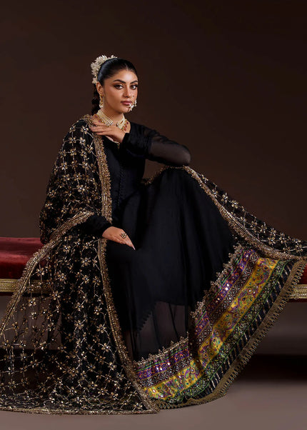 Crinkle Chiffon Hand Embellished P-281