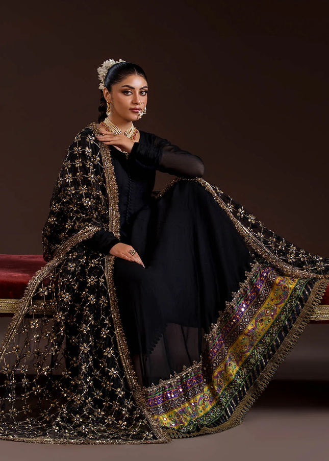 Crinkle Chiffon Hand Embellished P-281