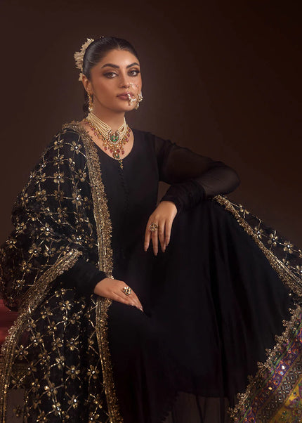 Crinkle Chiffon Hand Embellished P-281