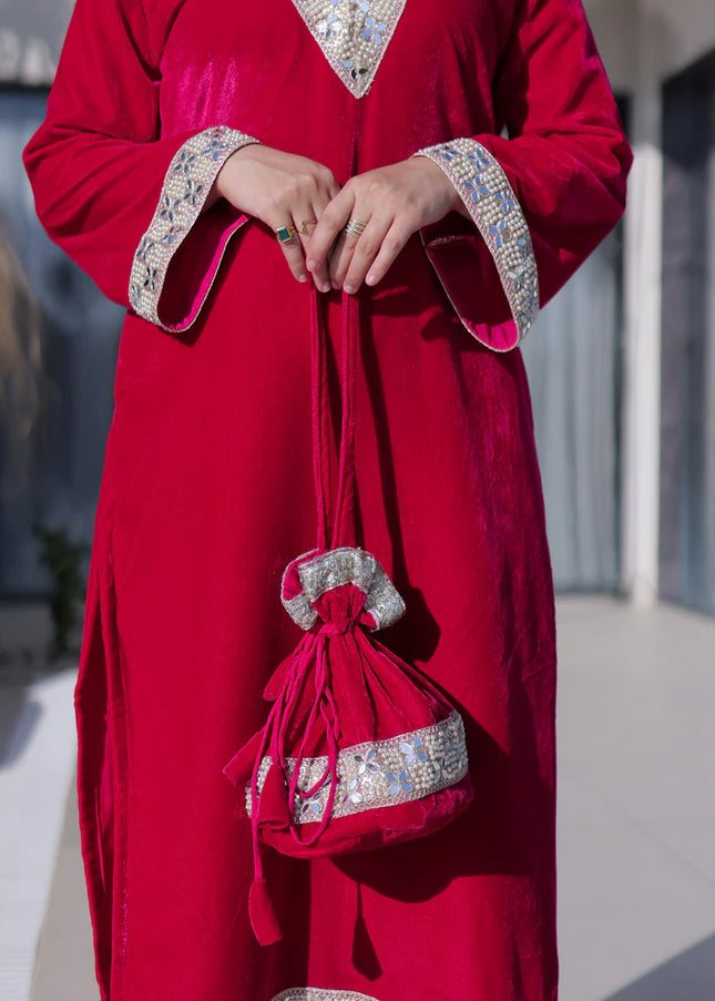Pink Embroidered Pant Style Suit