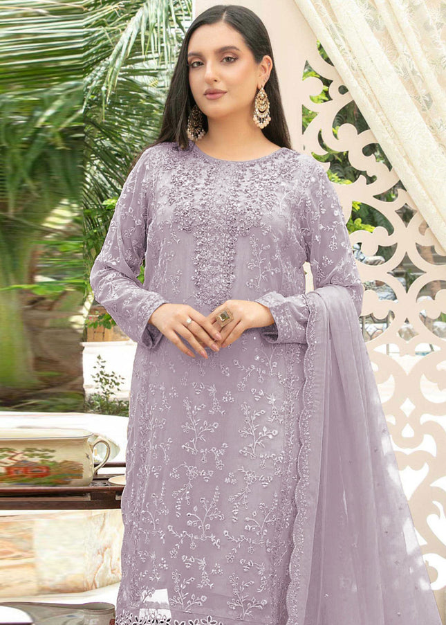 Chiffon Embroidered Pant Style Suit Series