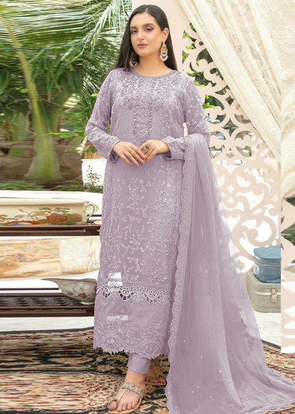 Chiffon Embroidered Pant Style Suit Series