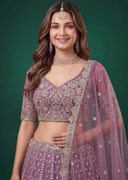 Net Embroidered Lehenga Choli Series