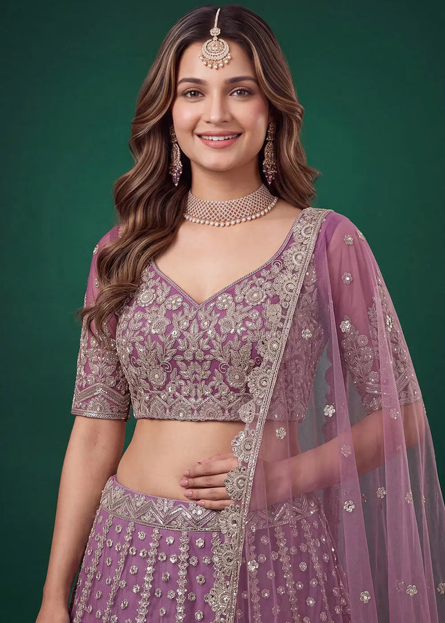 Net Embroidered Lehenga Choli Series