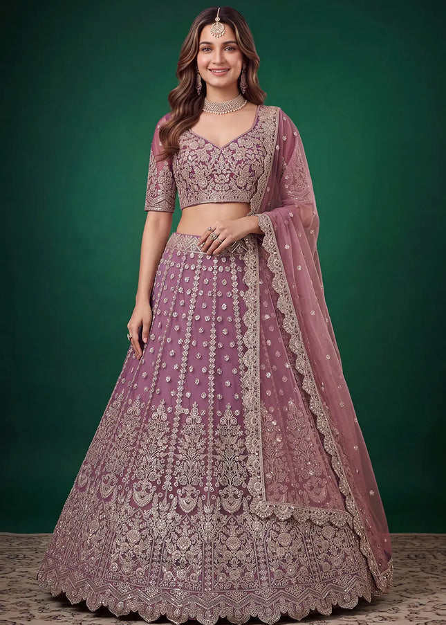 Net Embroidered Lehenga Choli Series