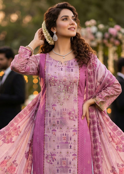 Cotton Printed Pant Style Suit Series
