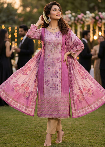 Cotton Printed Pant Style Suit Series