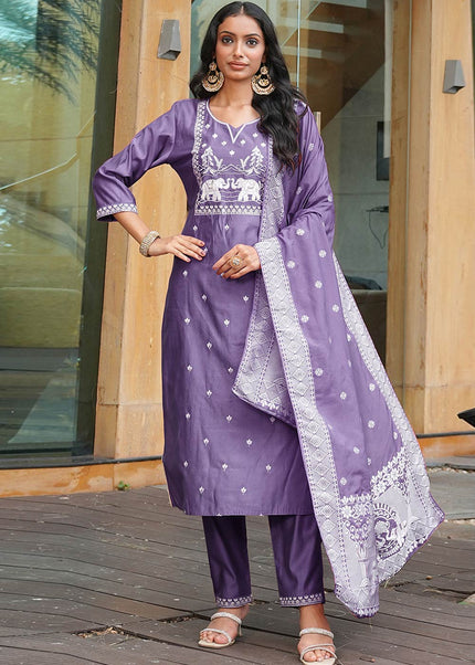 Vatican Embroidered Pant Style Suit