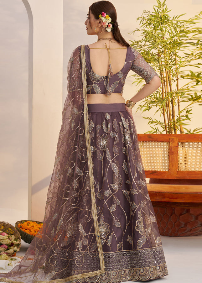 Light Purple Embroidered Lehenga Choli