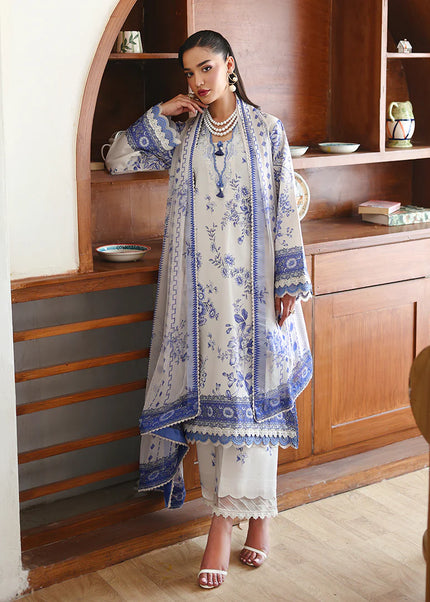 Roheenaz | Eclat Garden Printed Lawn - Lilac Bloom
