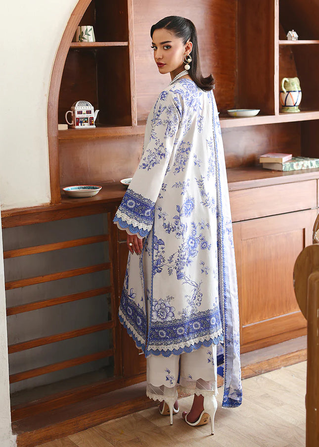 Roheenaz | Eclat Garden Printed Lawn - Lilac Bloom