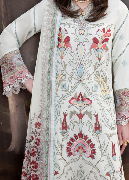 Roheenaz | Floral Reveire Luxury Lawn - Lunar Glow