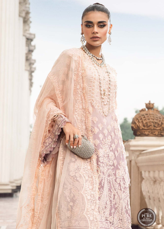 MARIA. B | Chiffon Mbroidered '23 - Lilac
