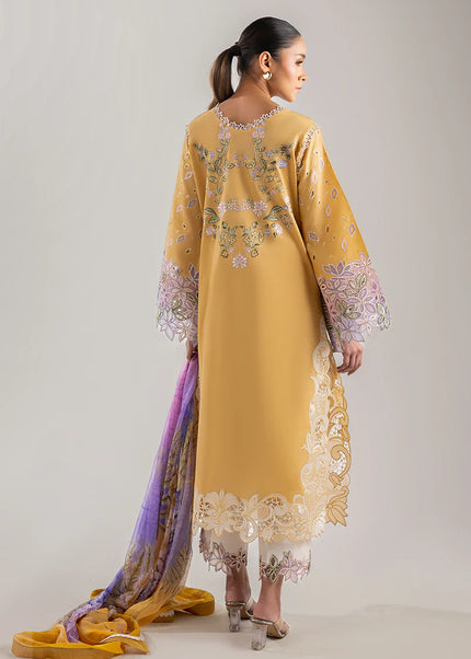 Mushq | Manaram Luxury Lawn '25 - Gold Glow