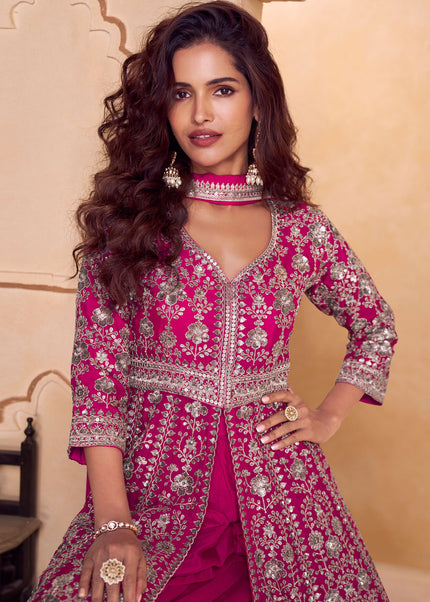 Chinnon Embroidered Sharara Suit Series