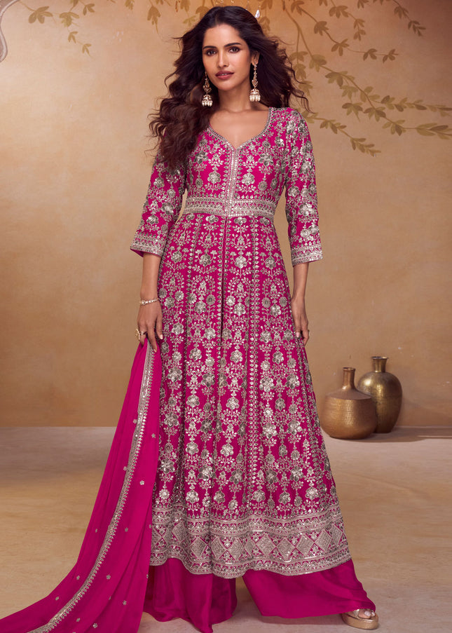 Chinnon Embroidered Sharara Suit Series