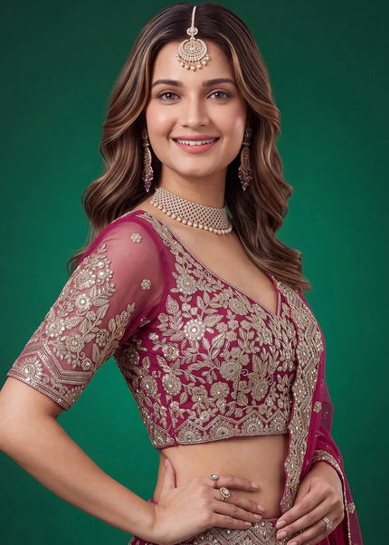 Net Embroidered Lehenga Choli Series