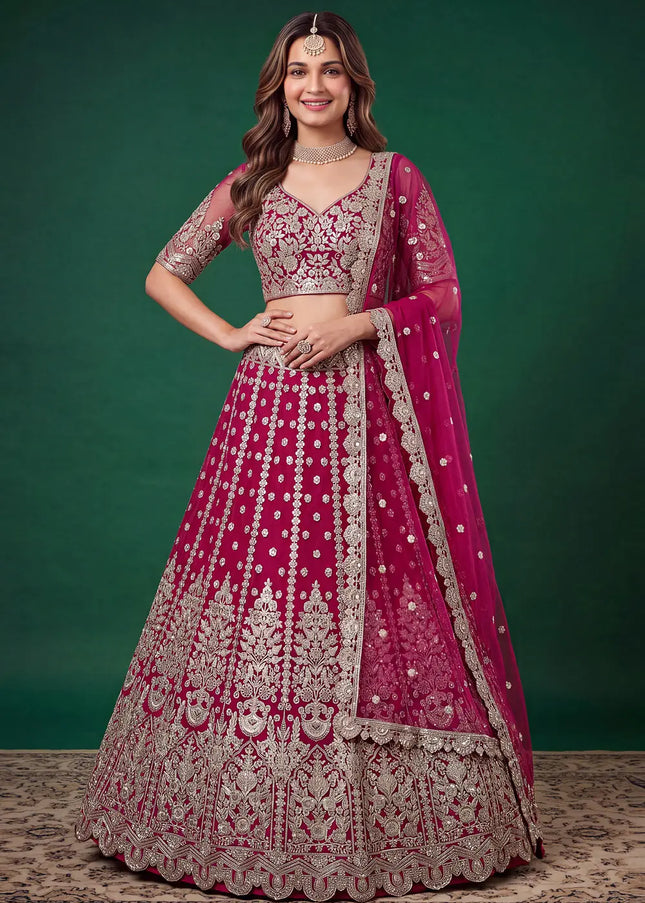 Net Embroidered Lehenga Choli Series