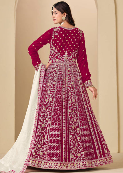 Velvet Embroidered Anarkali Series