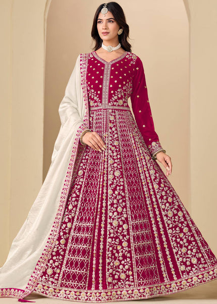 Velvet Embroidered Anarkali Series