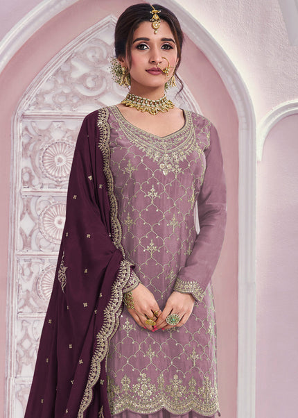 Chinnon Embroidered Sharara Suit Series