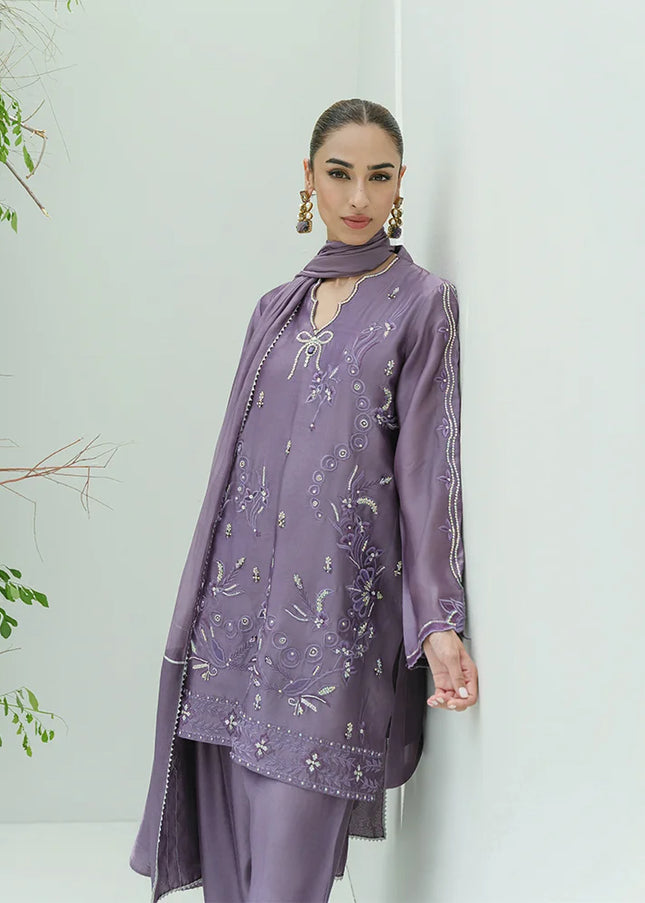 Nimrah | Occasion Wear - Mauve