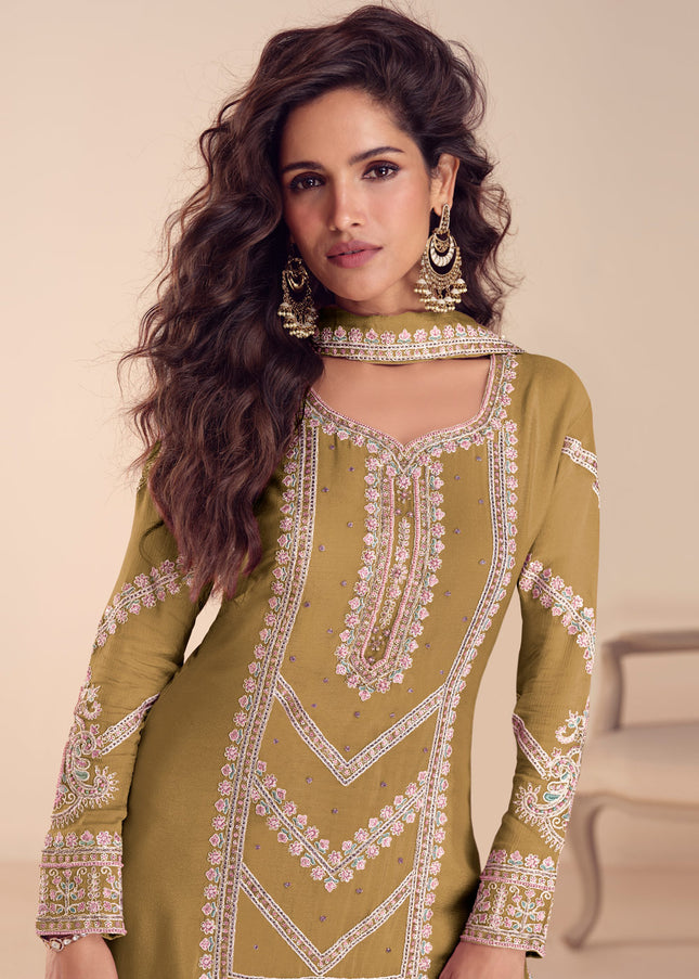 Chinnon Embroidered Palazzo Suit Series