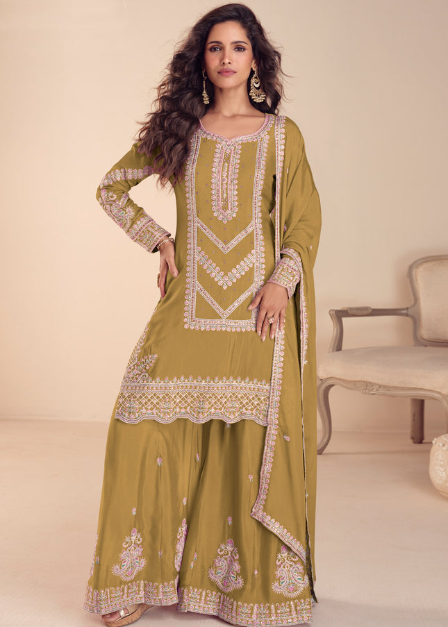 Chinnon Embroidered Palazzo Suit Series