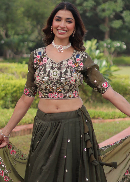 Gold Crush Embroidered Lehenga Choli Series