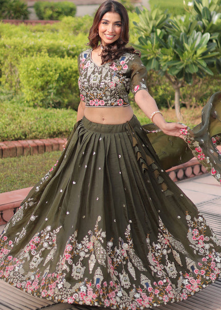 Gold Crush Embroidered Lehenga Choli Series