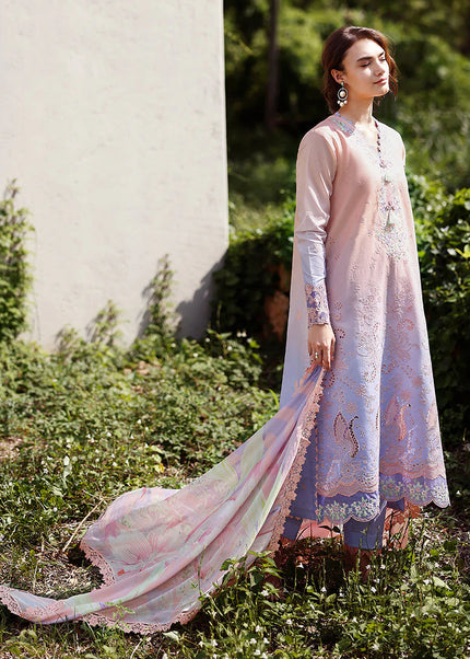 Mushq | Solace Ombre Chikankari - Morning Veil