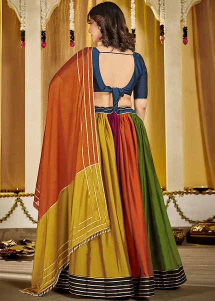 Multicolor Embroidered Lehenga Choli