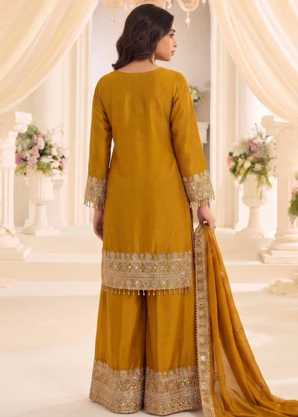 Chinnon Embroidered Sharara Suit Series