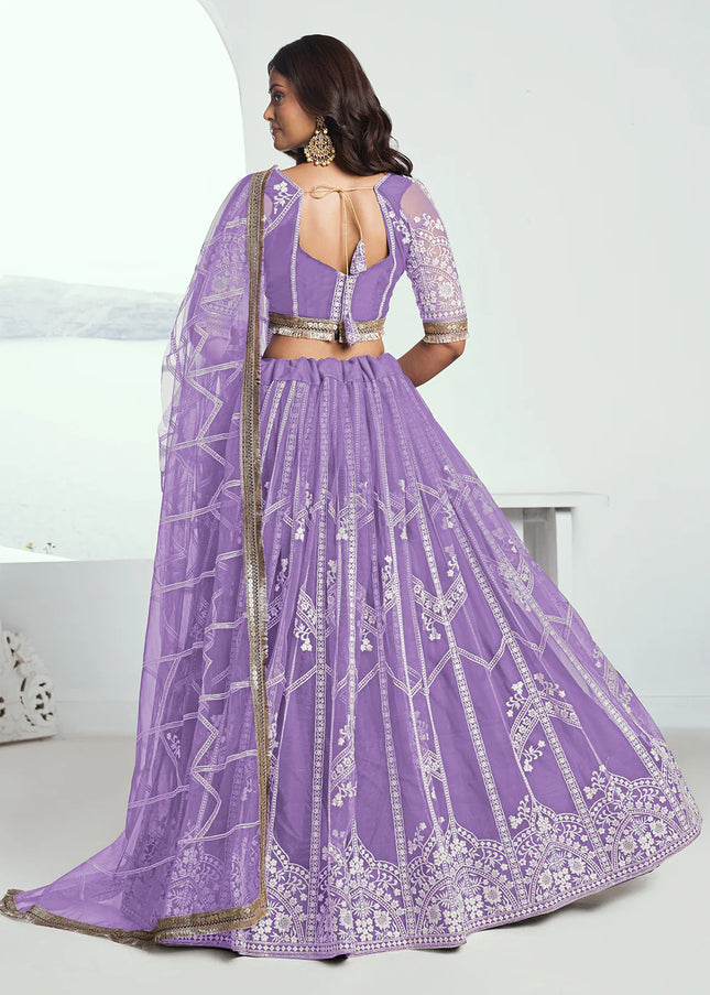 Light Purple Embroidered Lehenga Choli
