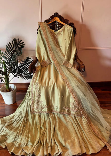 Pistachio Lehenga Set - Couture Collection