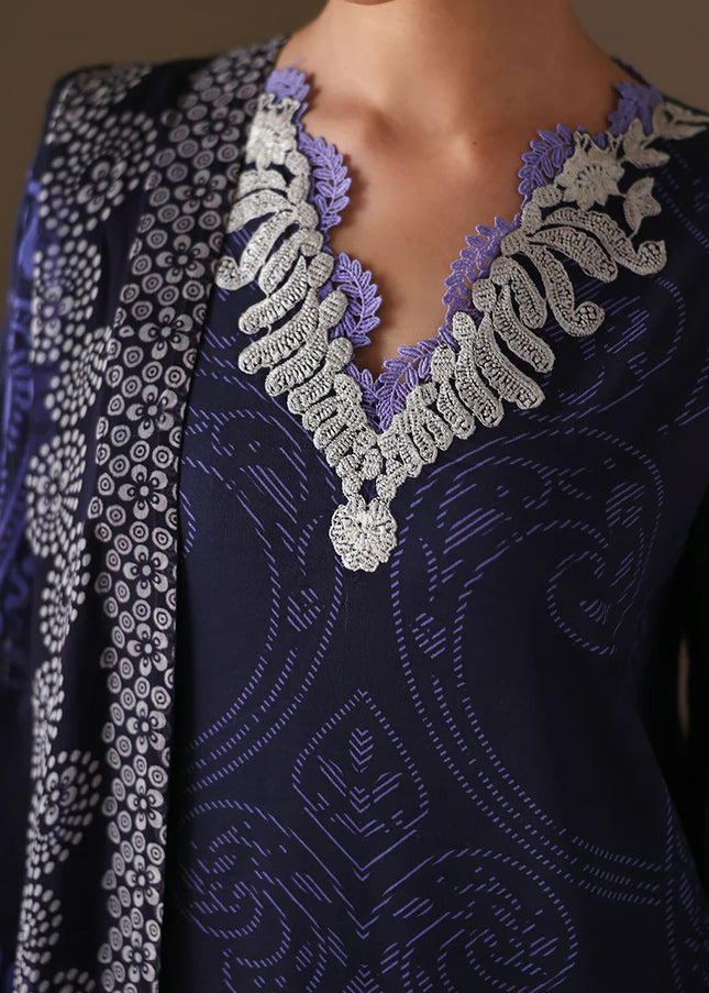 Roheenaz | Eclat Garden Printed Lawn - Orchid Garden