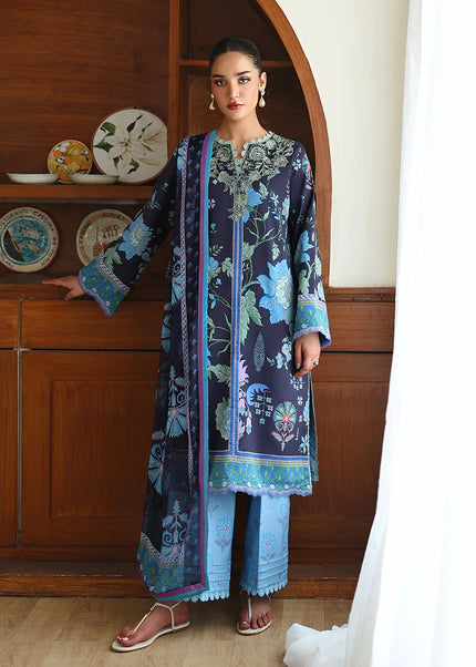 Roheenaz | Eclat Garden Printed Lawn - Orchid Meadow