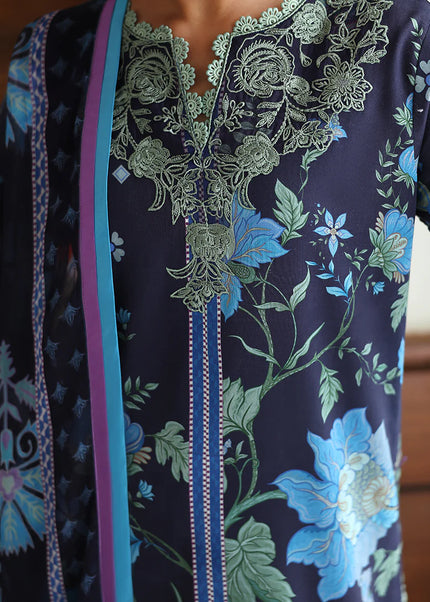Roheenaz | Eclat Garden Printed Lawn - Orchid Meadow