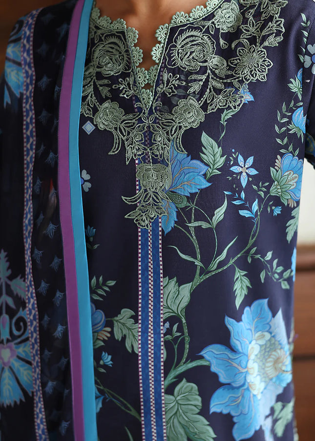 Roheenaz | Eclat Garden Printed Lawn - Orchid Meadow