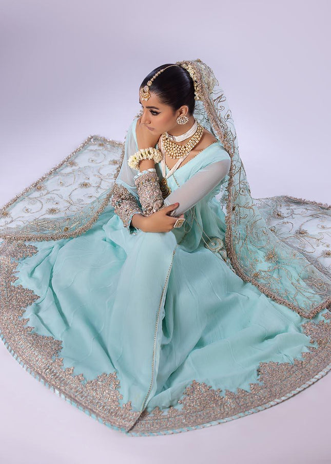 Crinkle Chiffon Hand Embroidered P-256