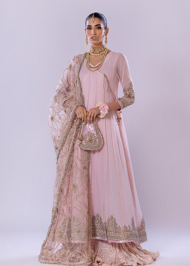 Crinkle Chiffon Hand Embroidered P-256