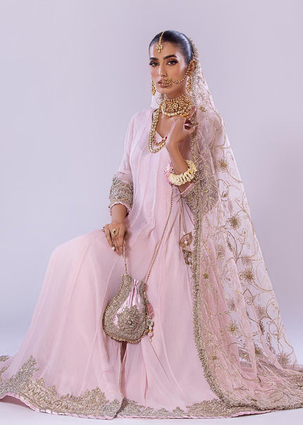 Crinkle Chiffon Hand Embroidered P-256