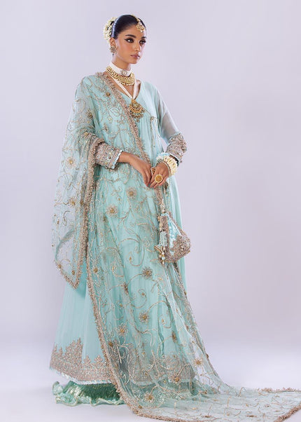 Crinkle Chiffon Hand Embroidered P-256