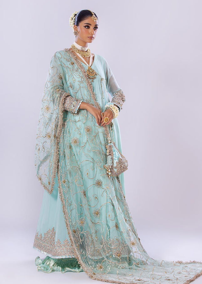 Crinkle Chiffon Hand Embroidered P-256