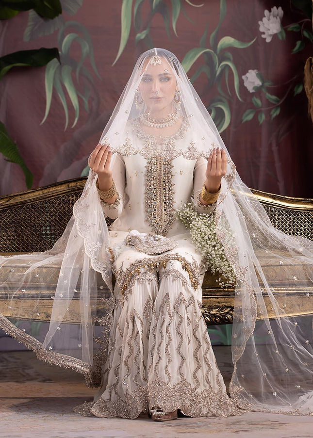 Crinkle Chiffon Hand Embroidered P-267